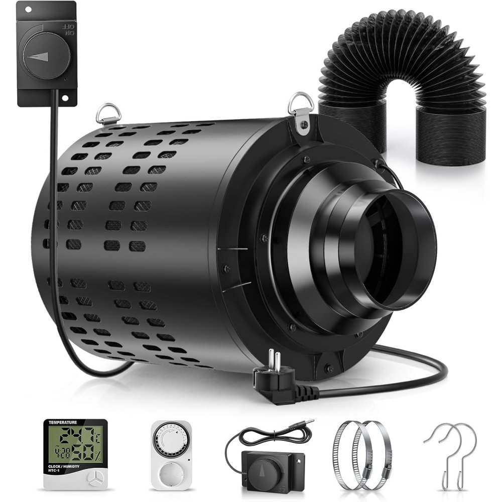 Carbon Filter Inline - 110 мм/4,3-дюймовый вытяжной вентилятор, линейный вентилятор,