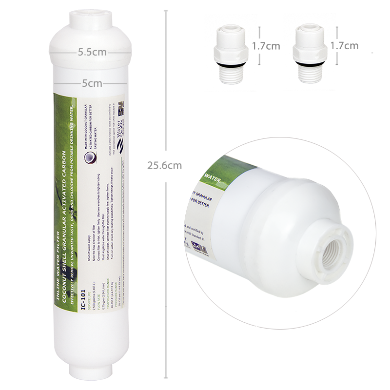 Встроенный фильтр Coronwater R – обзор и цена Carbon Filter Inline