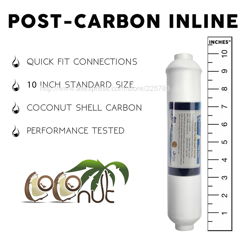 10-дюймовый T33 очиститель вод – обзор и цена Carbon Filter Inline